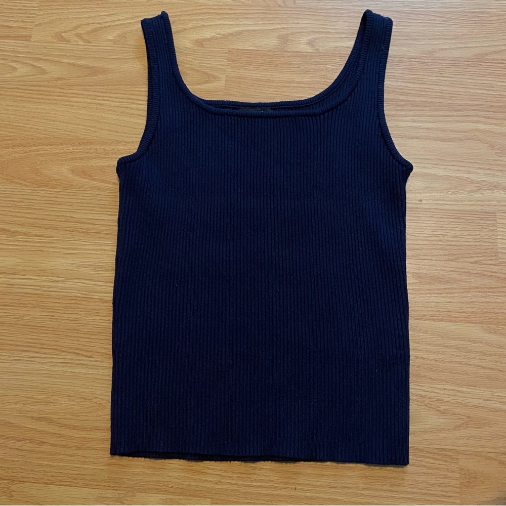 Mexx navy ribbed sweater tank top size medium
